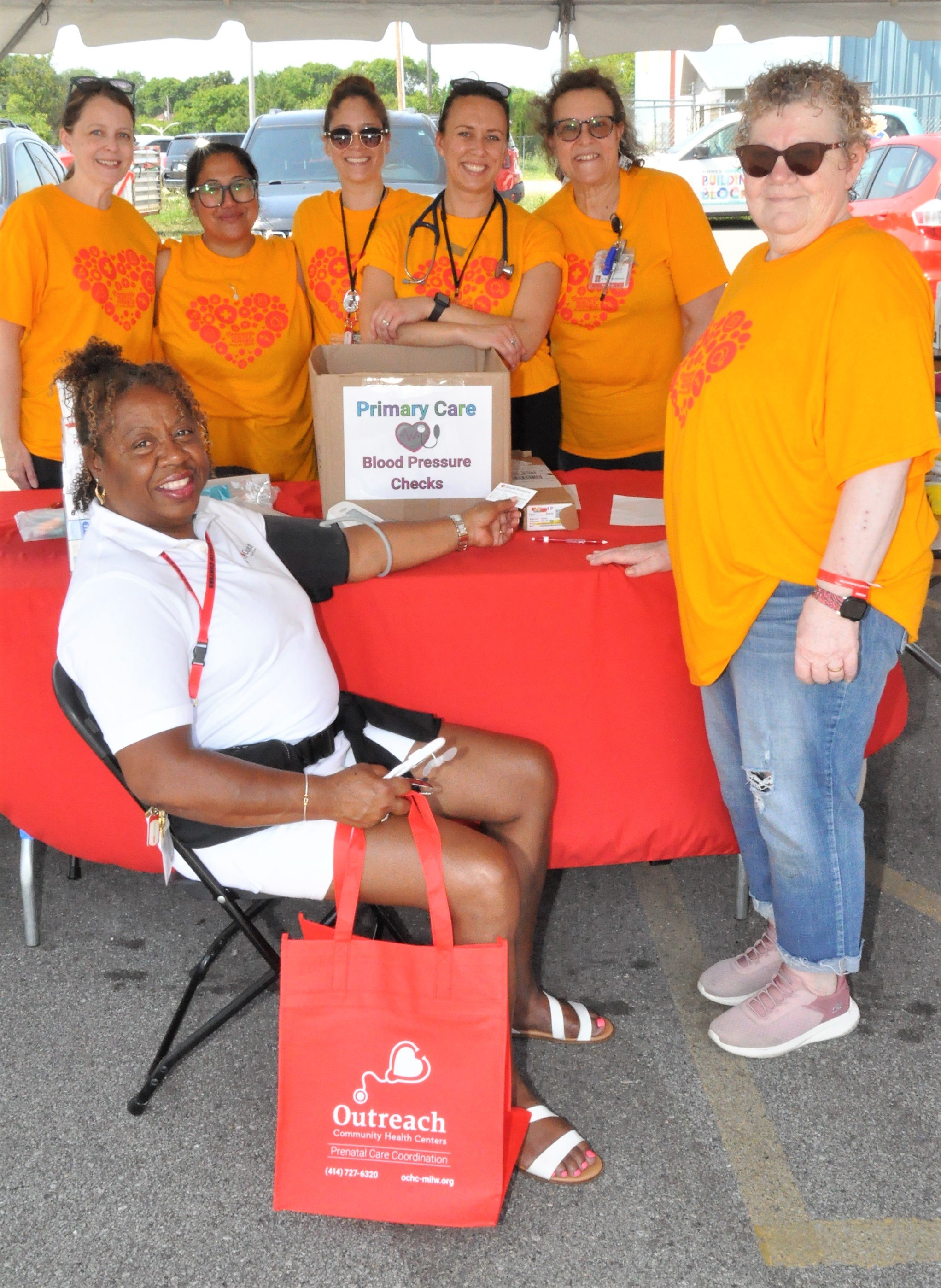 Healthcare team providing community services